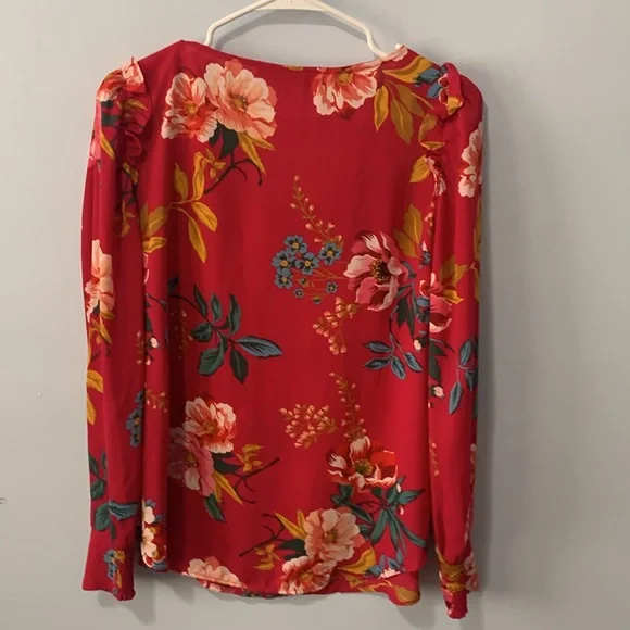 😎Loft medium flowered blouse - Picture 3 of 3